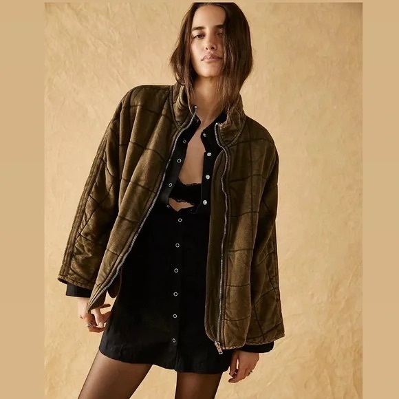 Free People Dolman Quilted Jacket XL - Picture 2 of 6